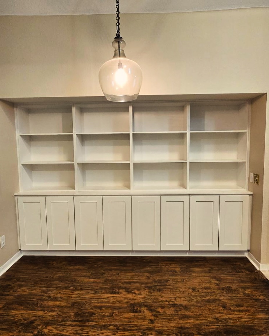Custom Office Built-Ins project by AVP Construction JAX