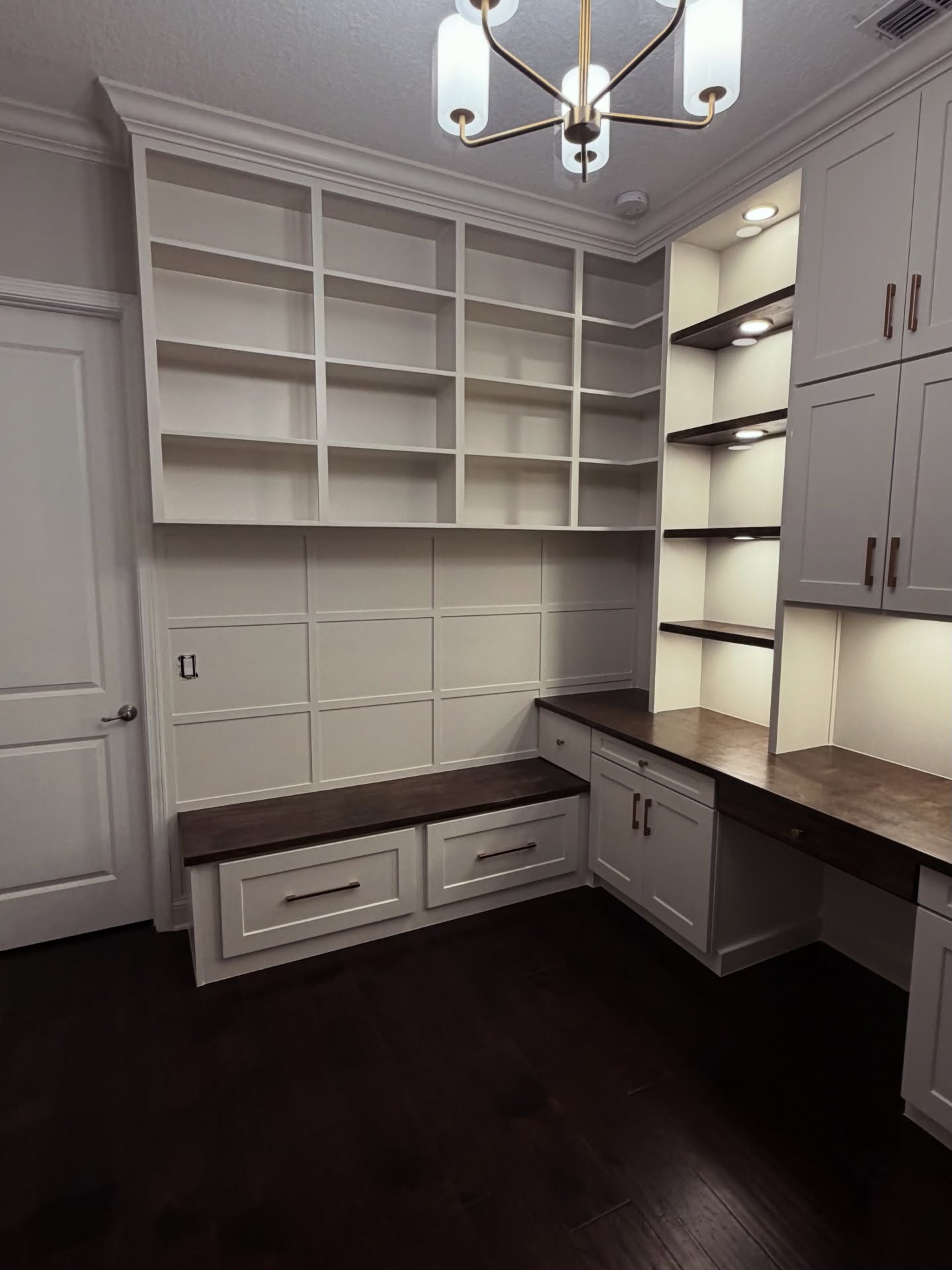 Custom Office Built-Ins project by AVP Construction JAX