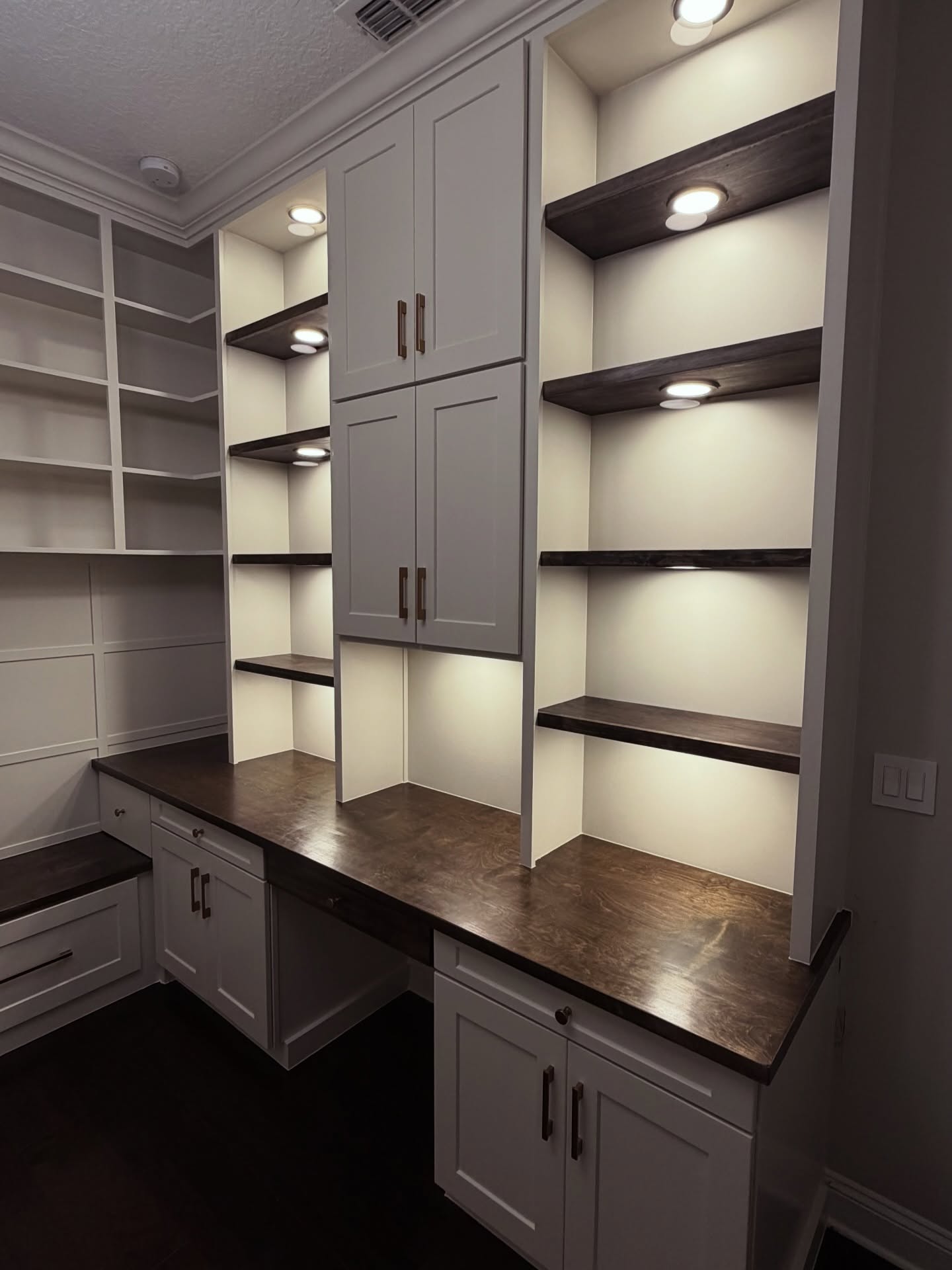 Custom Office Built-Ins project by AVP Construction JAX