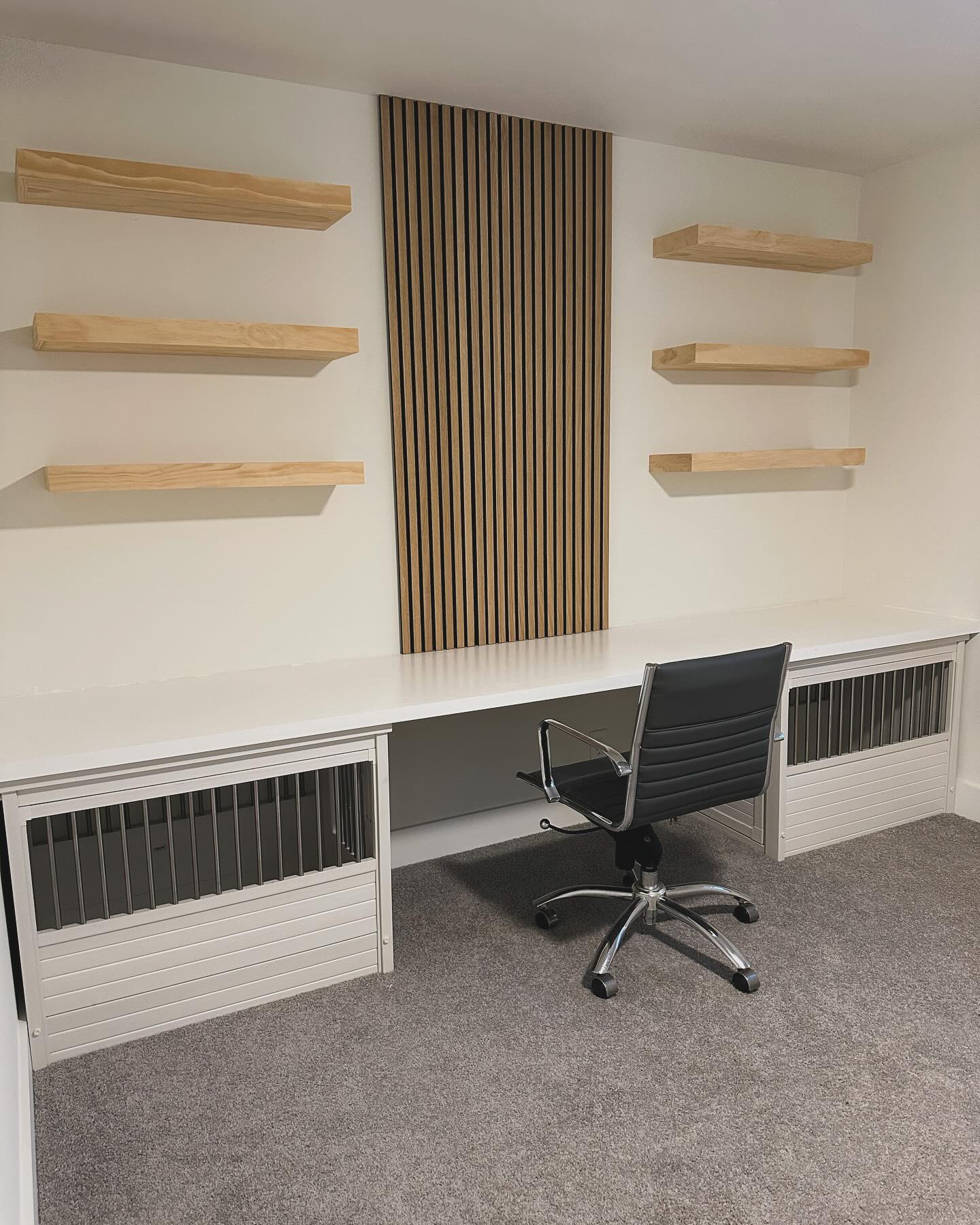 Custom Office Built-Ins project by AVP Construction JAX