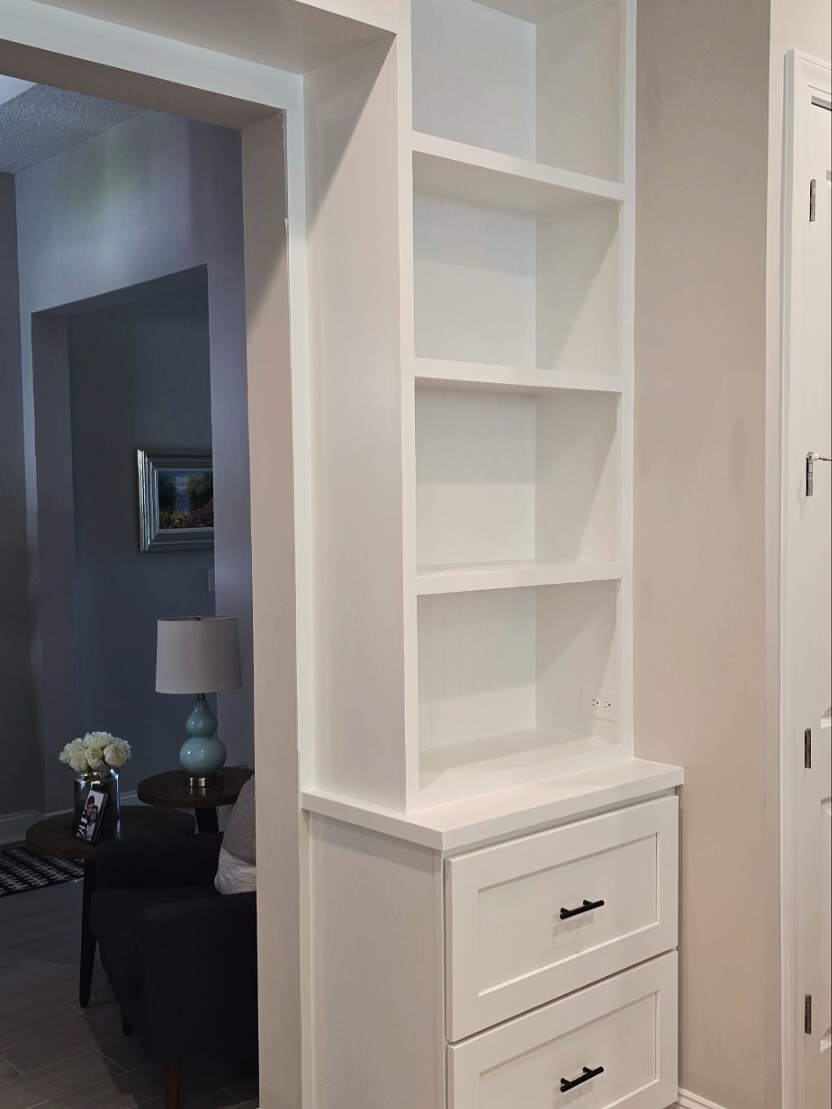 Custom Office Built-Ins project by AVP Construction JAX