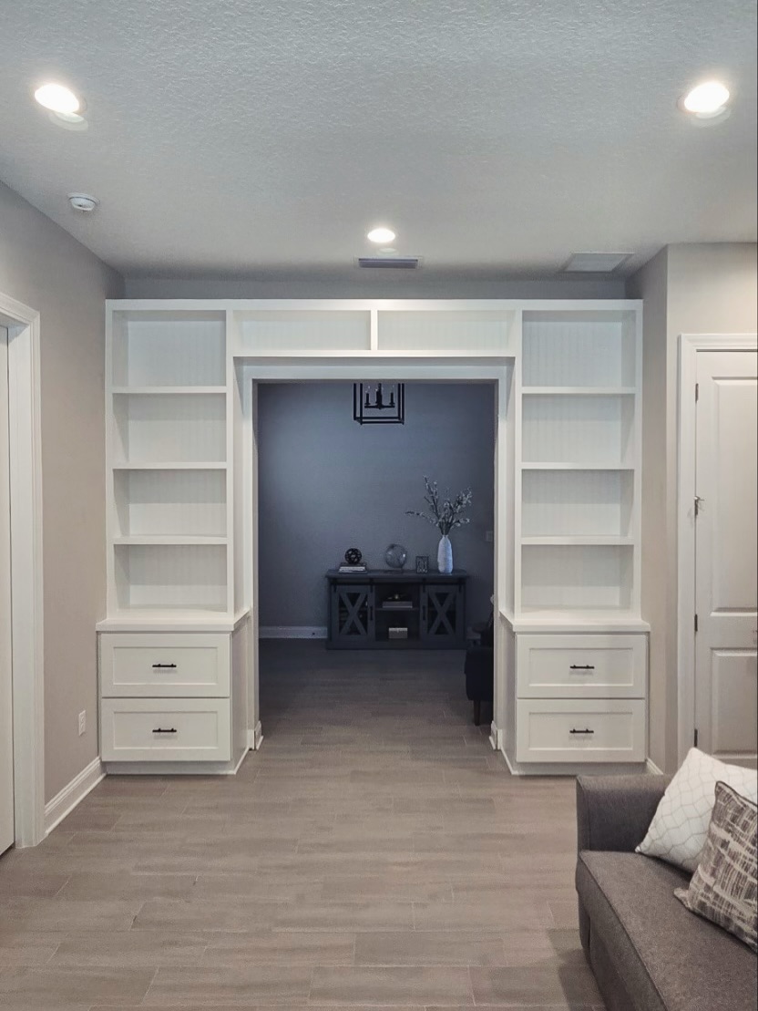 Custom Office Built-Ins project by AVP Construction JAX
