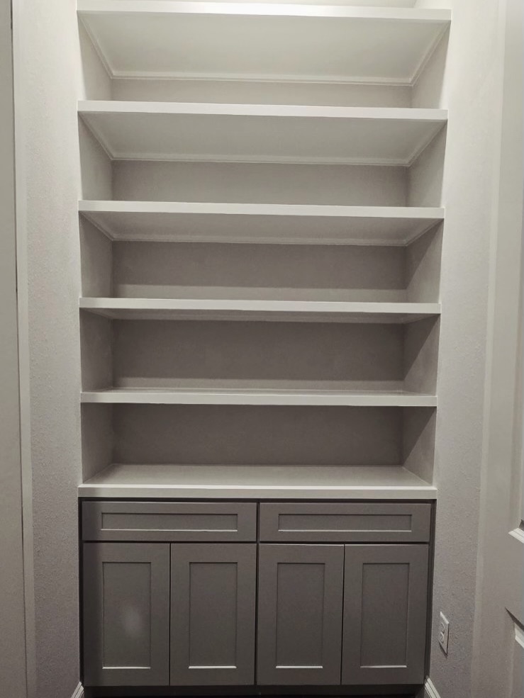 Custom Office Built-Ins project by AVP Construction JAX