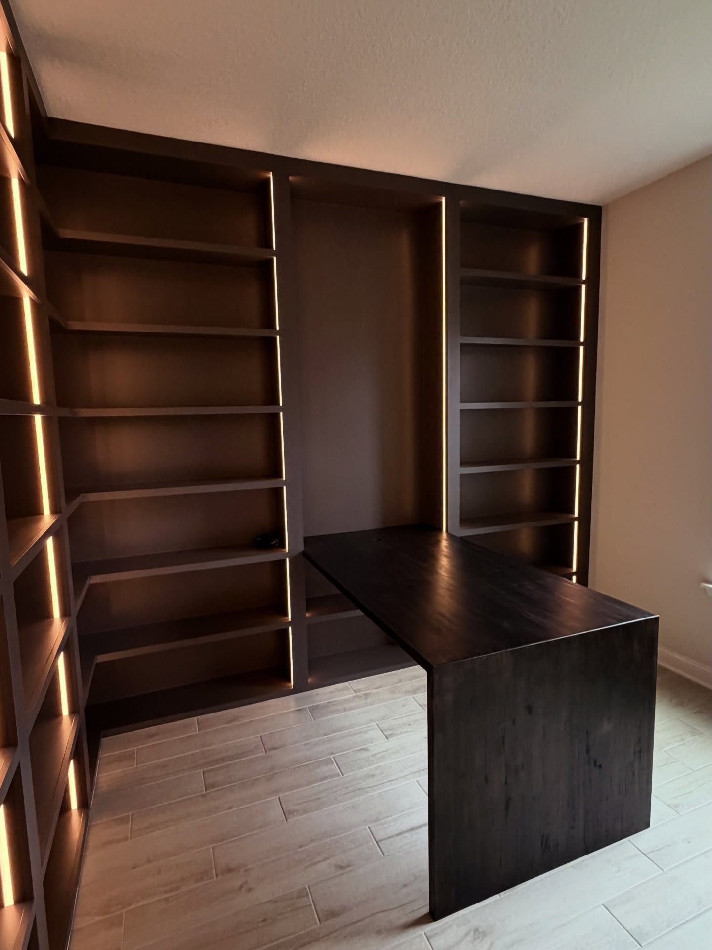 Custom Office Built-Ins project by AVP Construction JAX