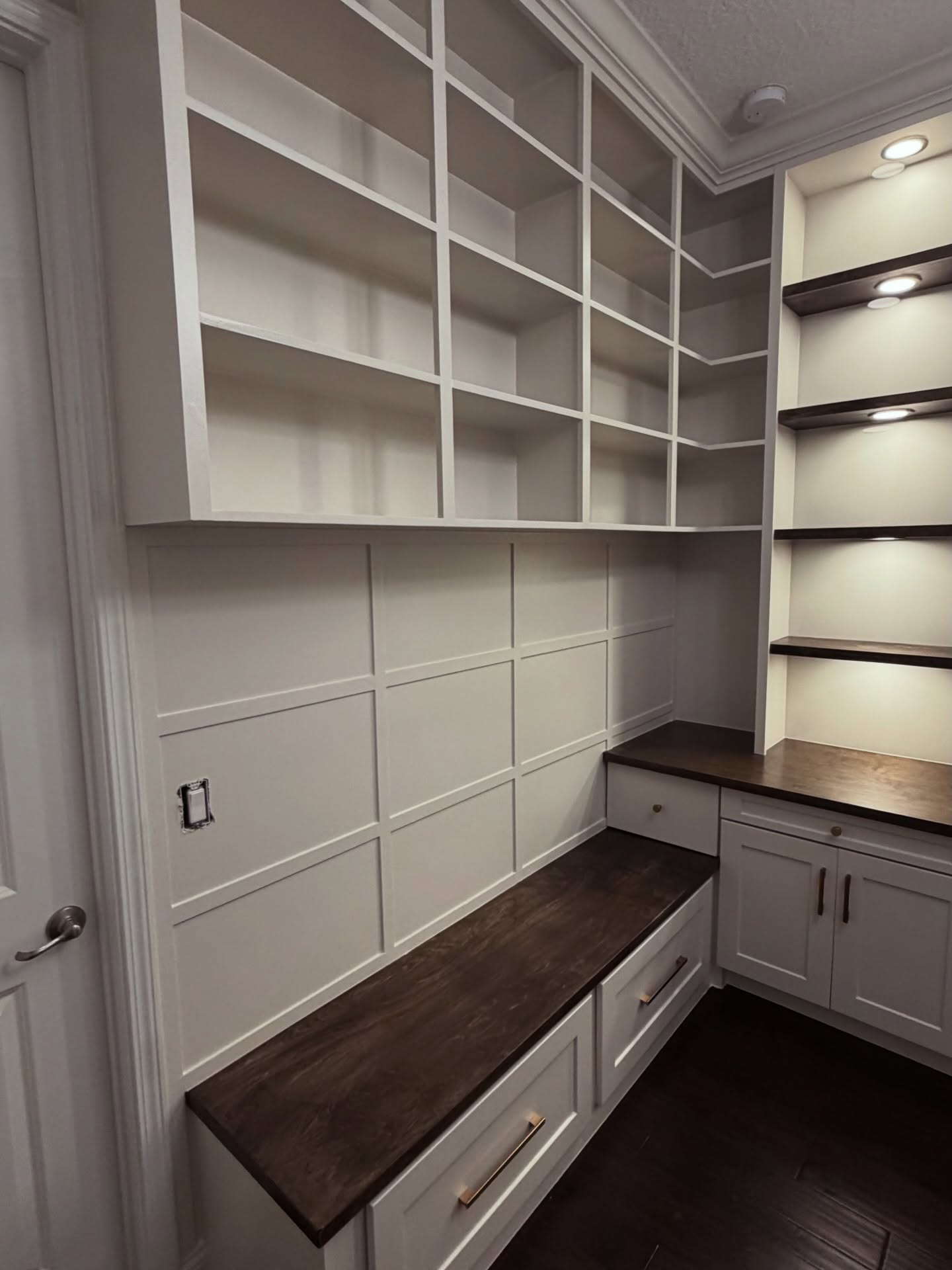 Custom Office Built-Ins project by AVP Construction JAX