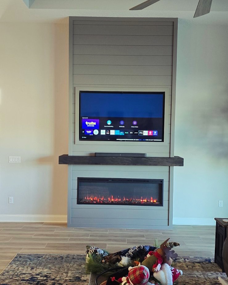 TV Entertainment Centers project by AVP Construction JAX