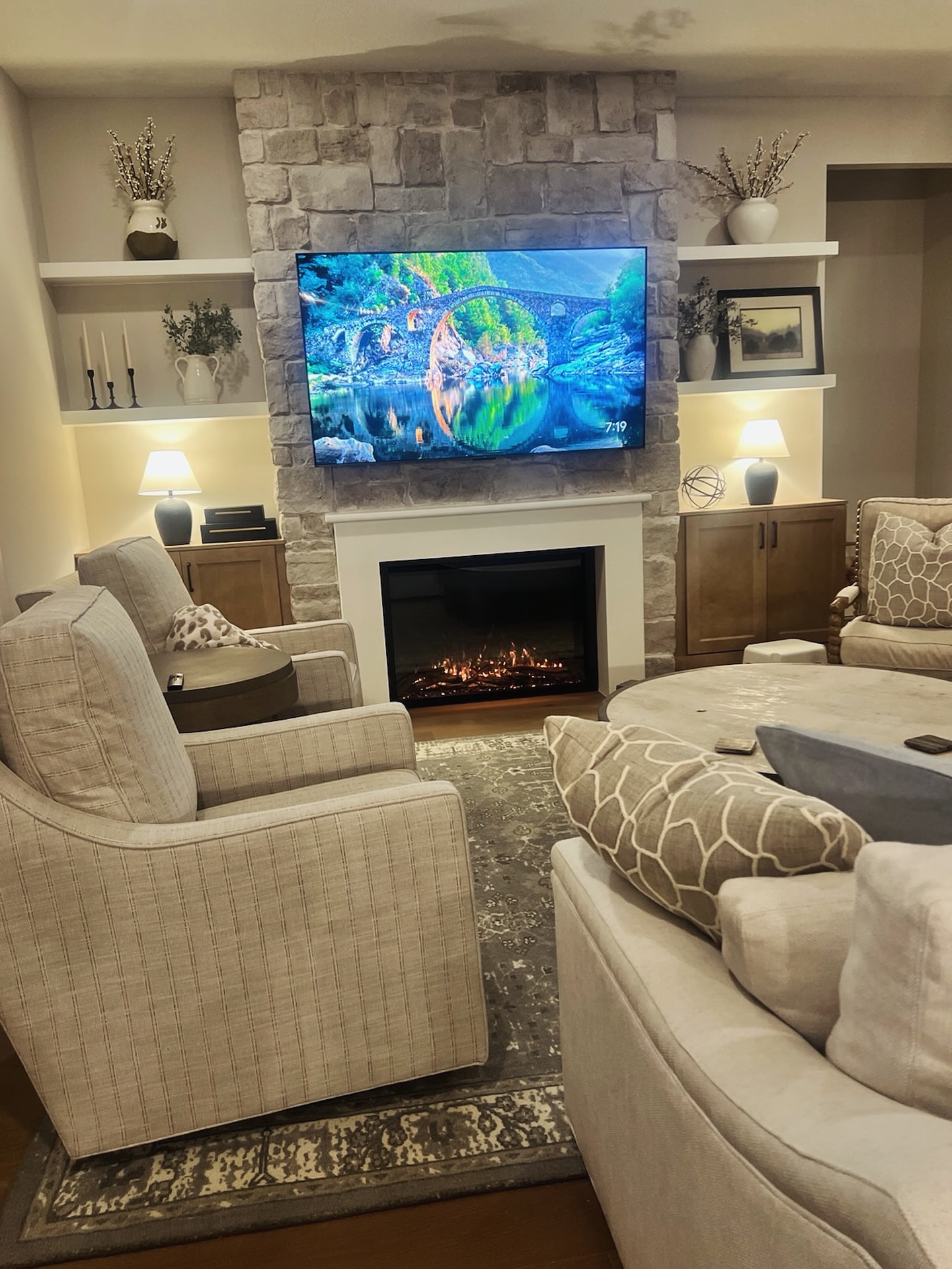 TV Entertainment Centers project by AVP Construction JAX