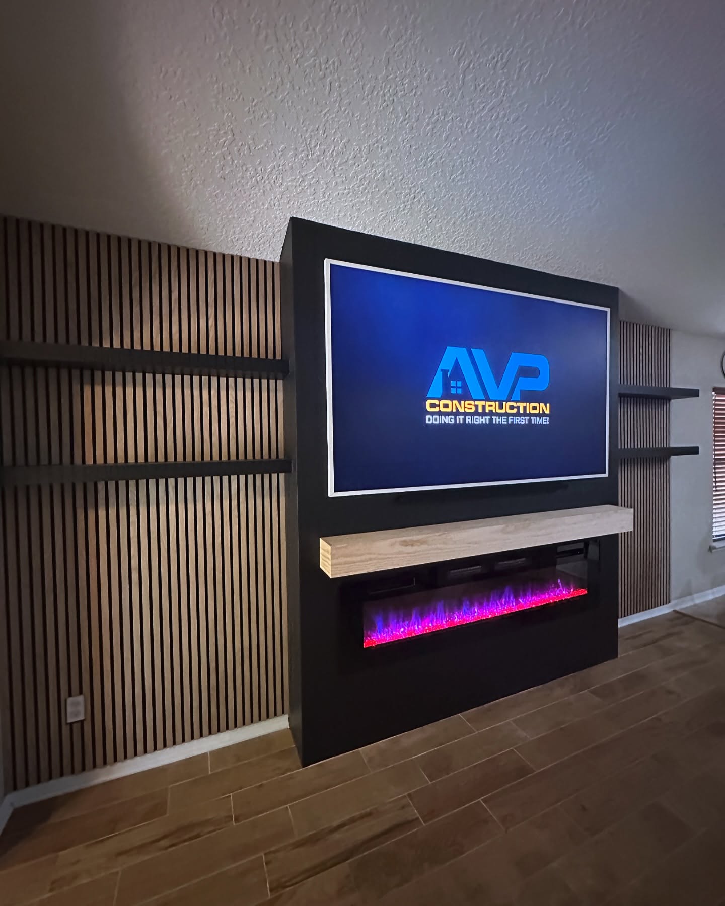 TV Entertainment Centers project by AVP Construction JAX