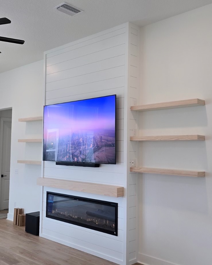 TV Entertainment Centers project by AVP Construction JAX
