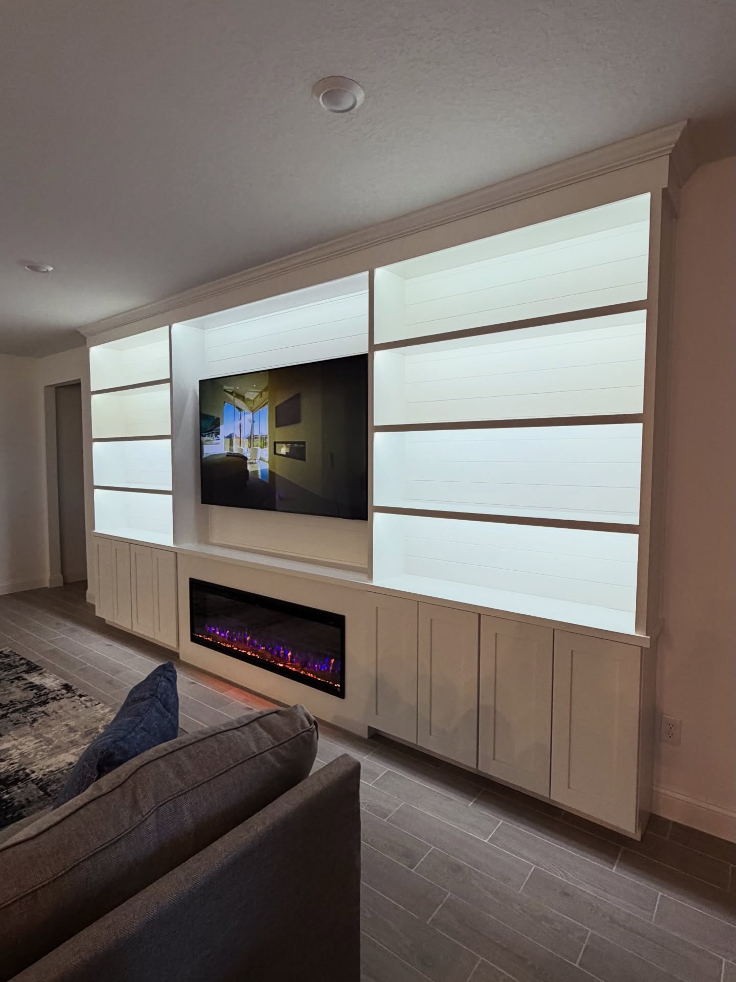 TV Entertainment Centers project by AVP Construction JAX