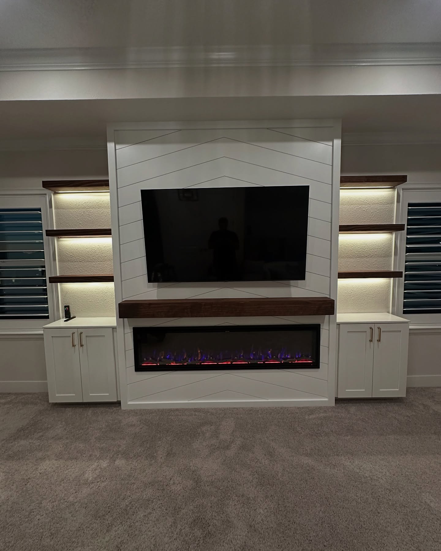 TV Entertainment Centers project by AVP Construction JAX