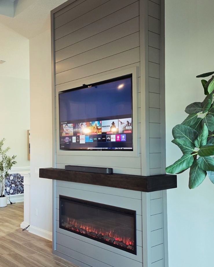 TV Entertainment Centers project by AVP Construction JAX