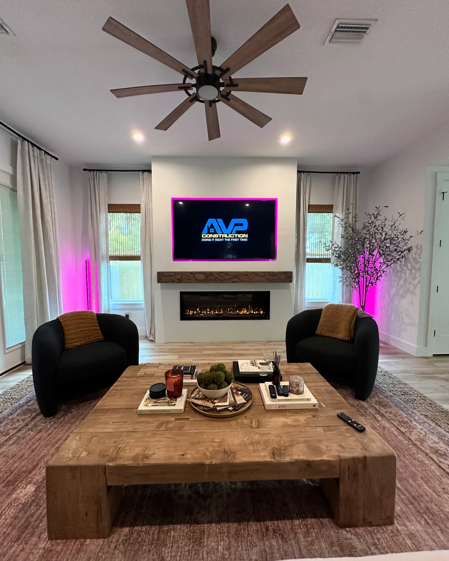 TV Entertainment Centers project by AVP Construction JAX