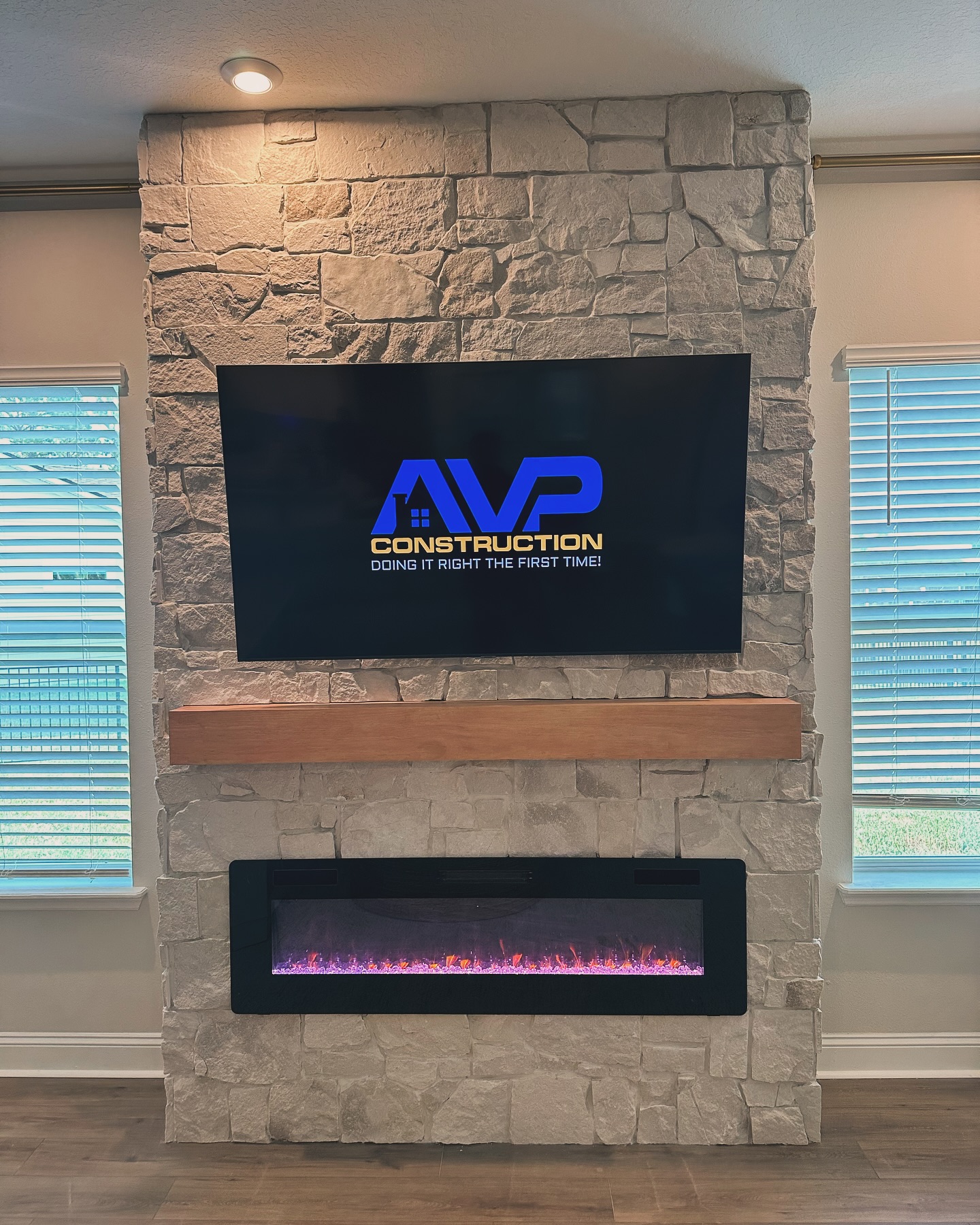TV Entertainment Centers project by AVP Construction JAX