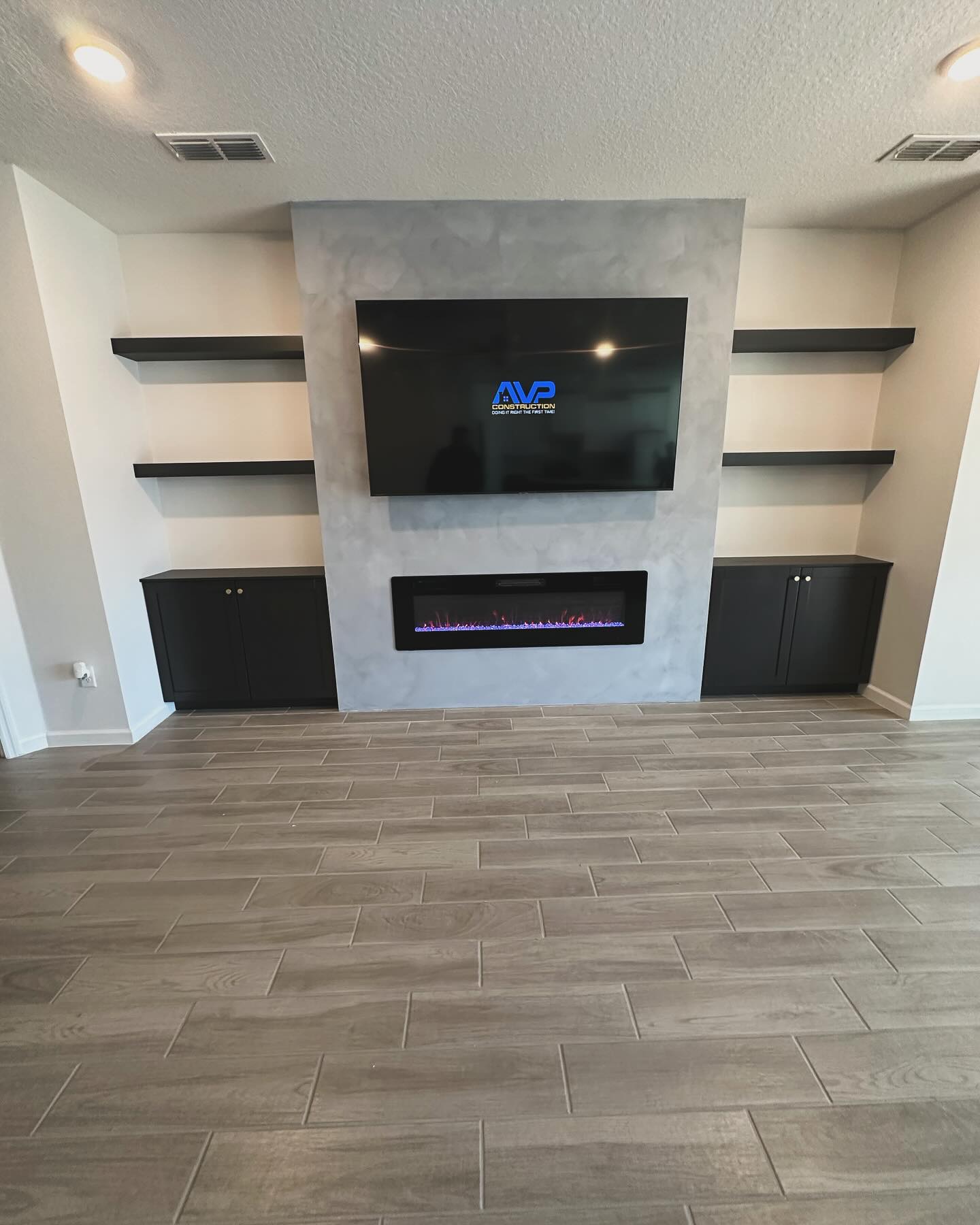 TV Entertainment Centers project by AVP Construction JAX