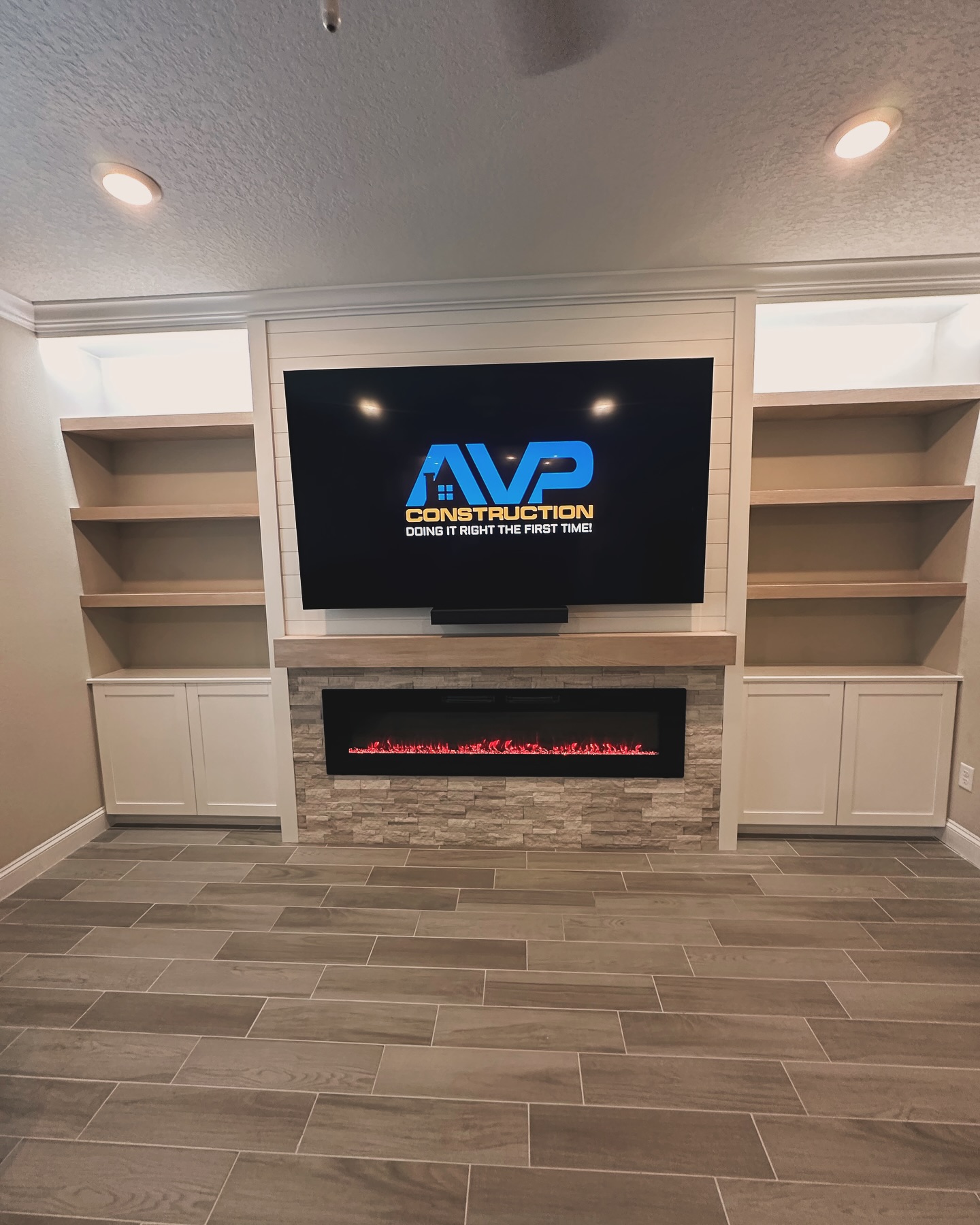 TV Entertainment Centers project by AVP Construction JAX