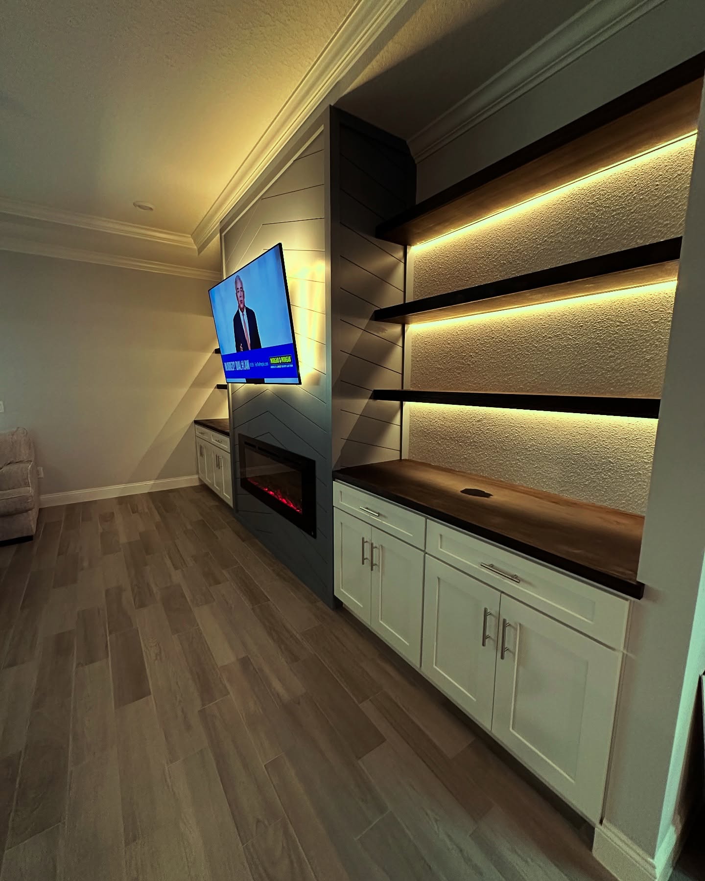 TV Entertainment Centers project by AVP Construction JAX
