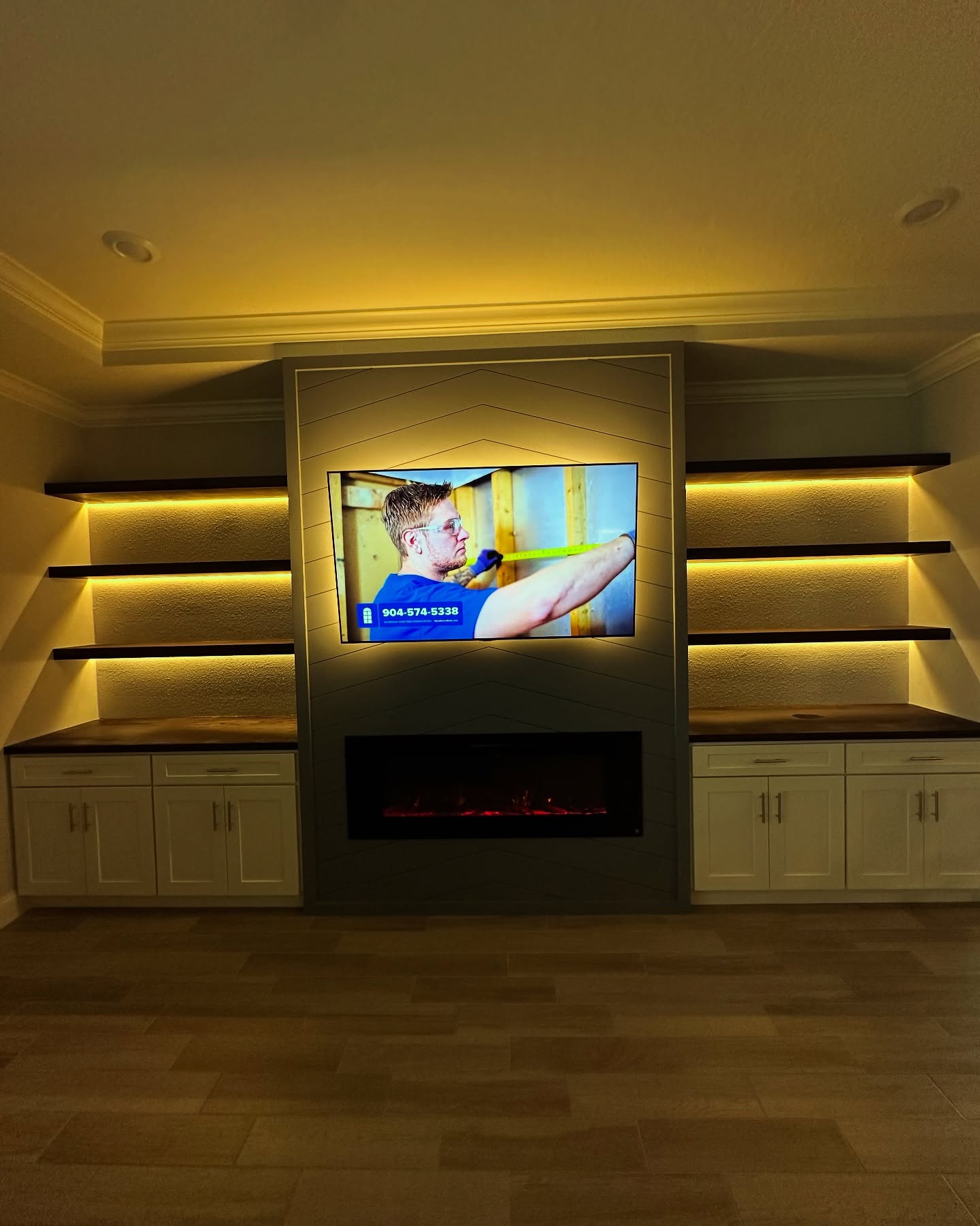 TV Entertainment Centers project by AVP Construction JAX