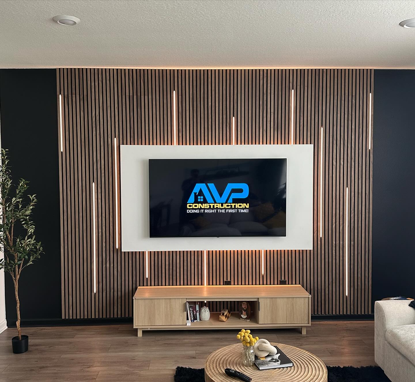 TV Entertainment Centers project by AVP Construction JAX
