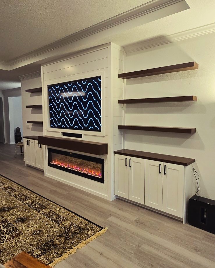 TV Entertainment Centers project by AVP Construction JAX