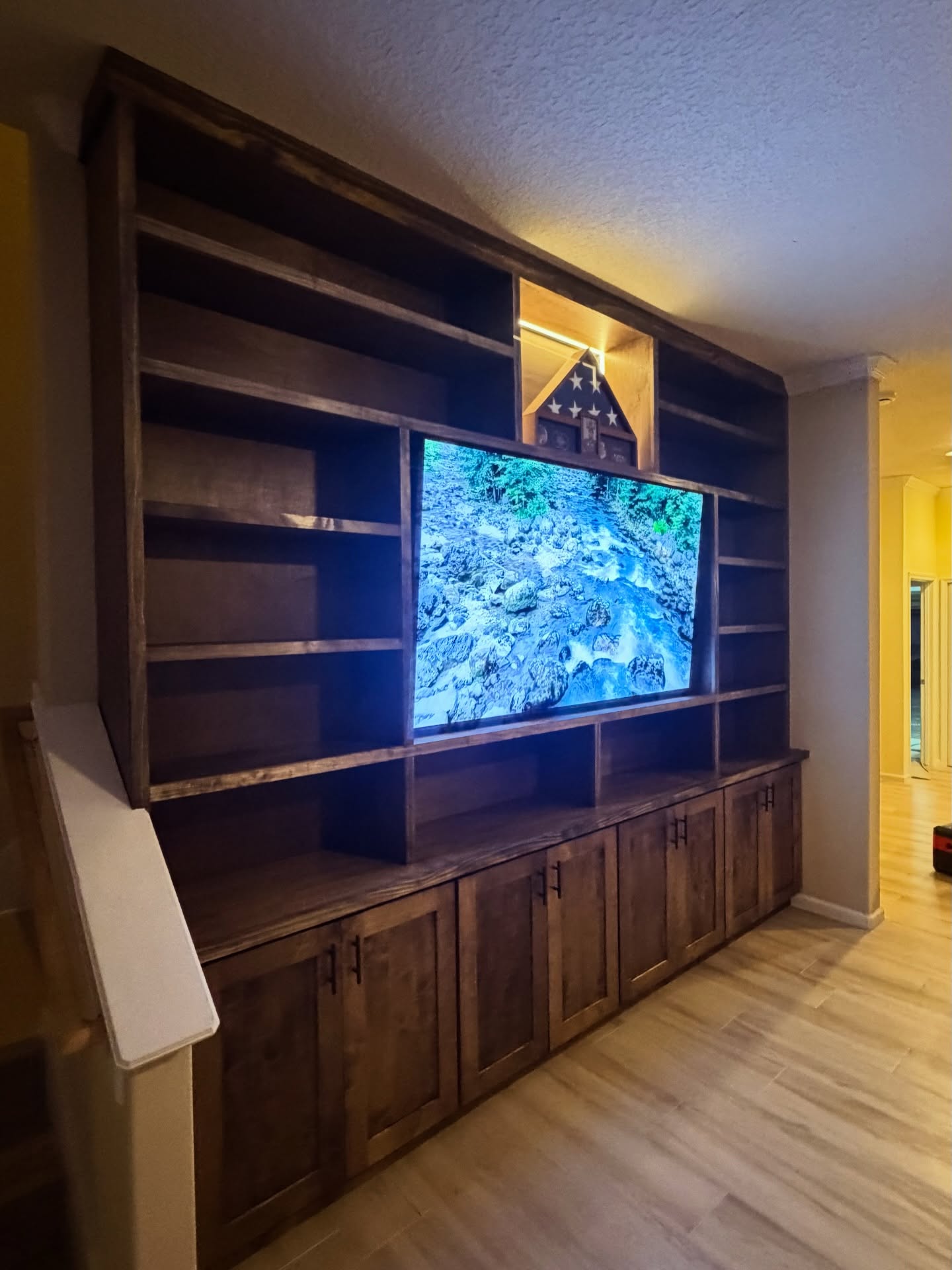 TV Entertainment Centers project by AVP Construction JAX
