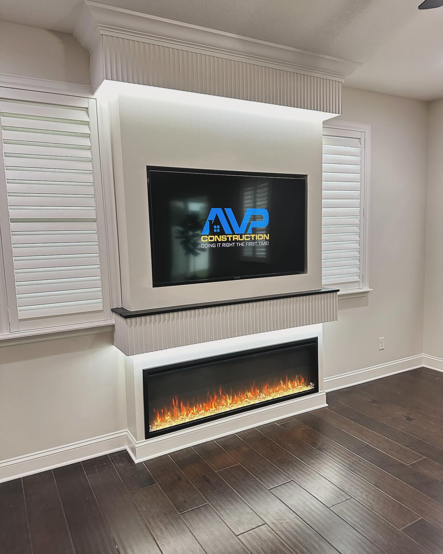 TV Entertainment Centers project by AVP Construction JAX