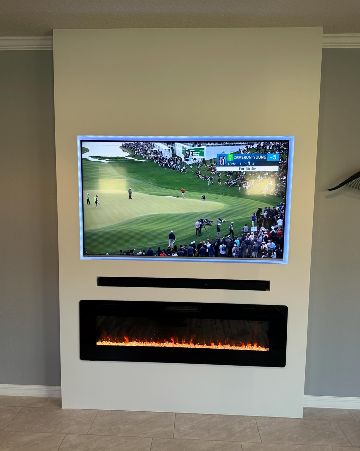 TV Entertainment Centers project by AVP Construction JAX