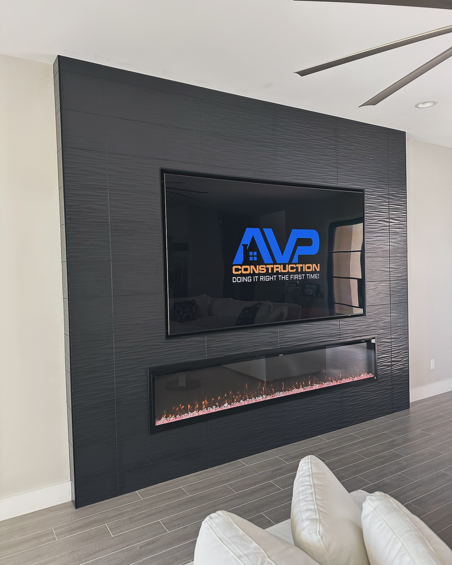 TV Entertainment Centers project by AVP Construction JAX