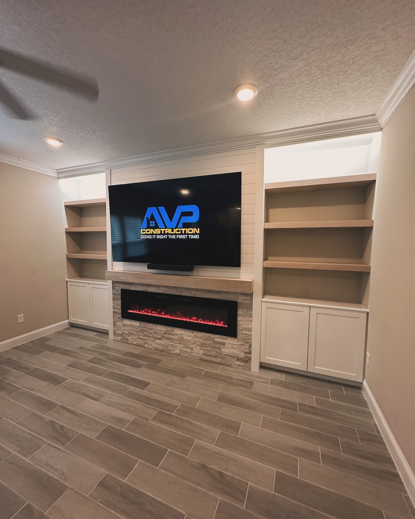 TV Entertainment Centers project by AVP Construction JAX