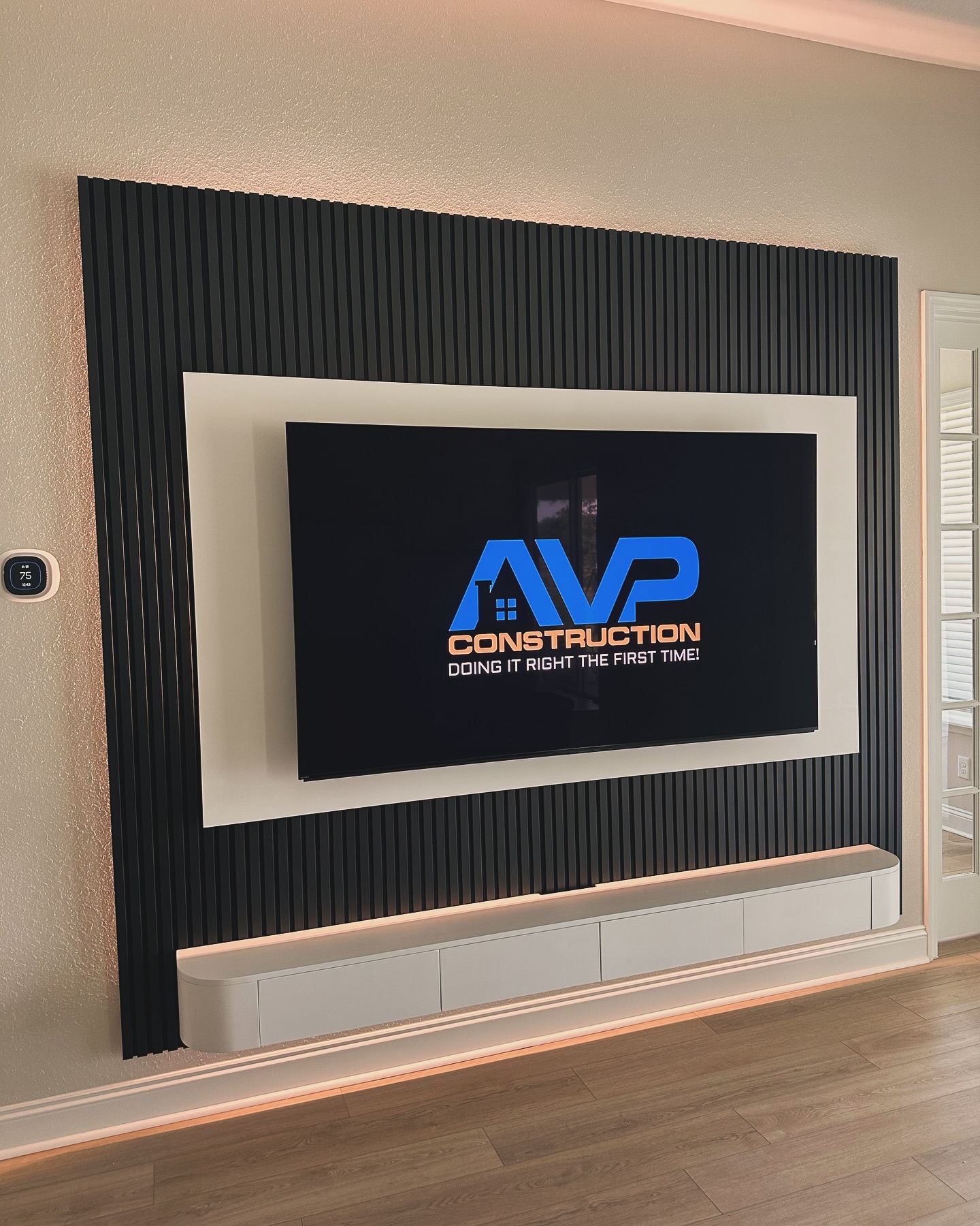 TV Entertainment Centers project by AVP Construction JAX