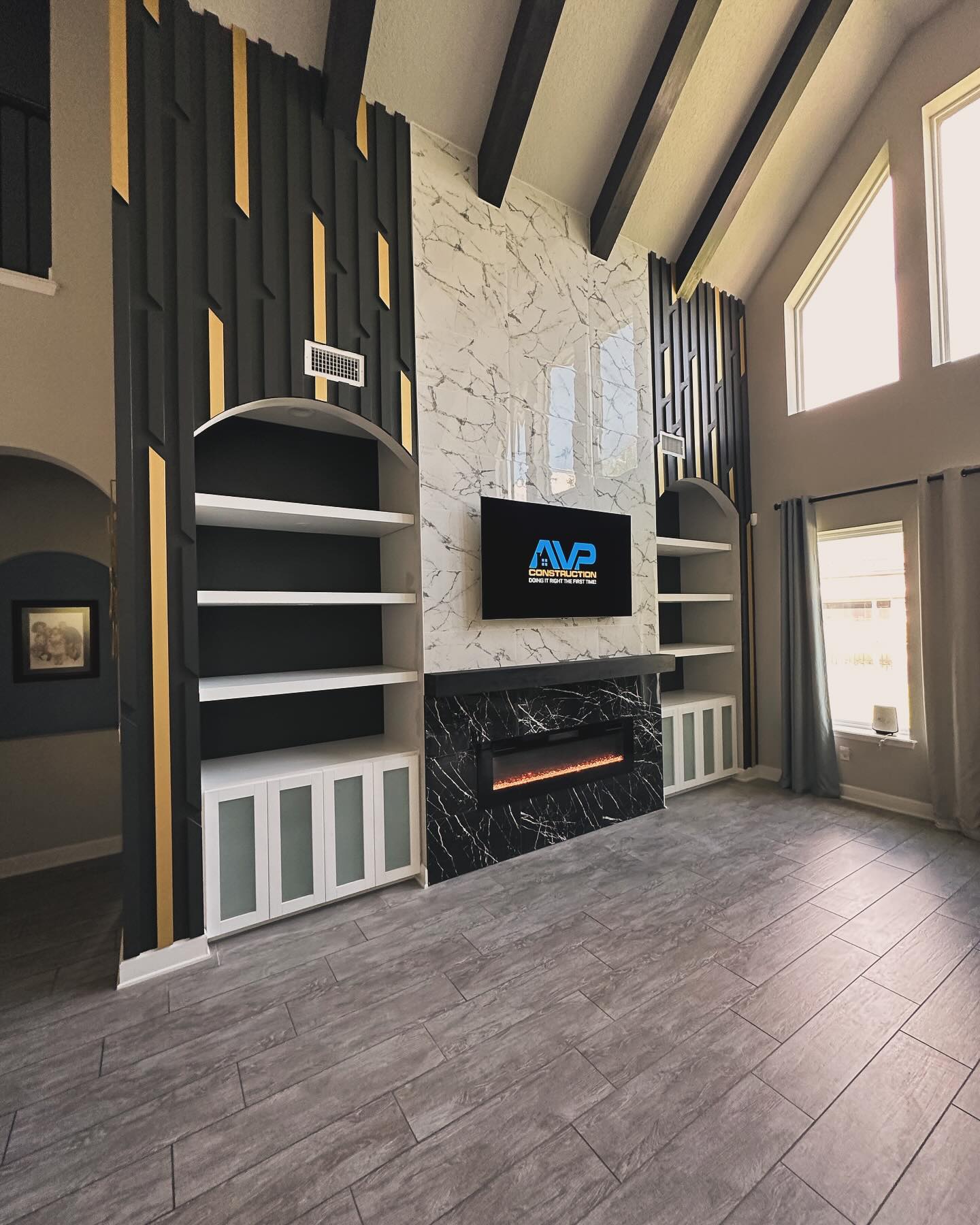 TV Entertainment Centers project by AVP Construction JAX
