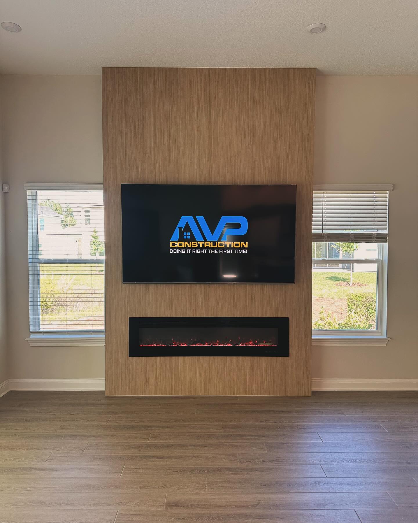 TV Entertainment Centers project by AVP Construction JAX