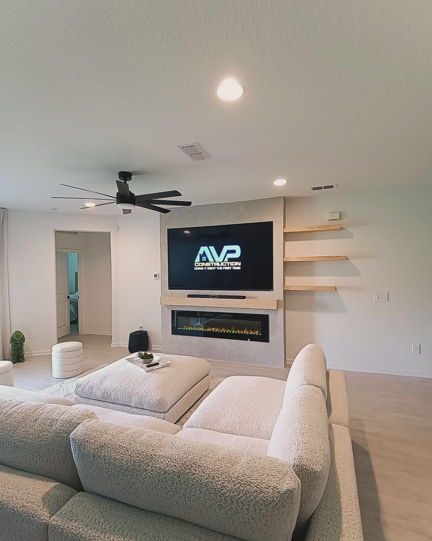 TV Entertainment Centers project by AVP Construction JAX