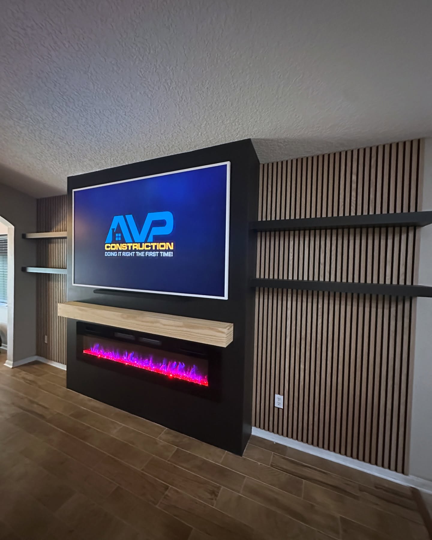 TV Entertainment Centers project by AVP Construction JAX
