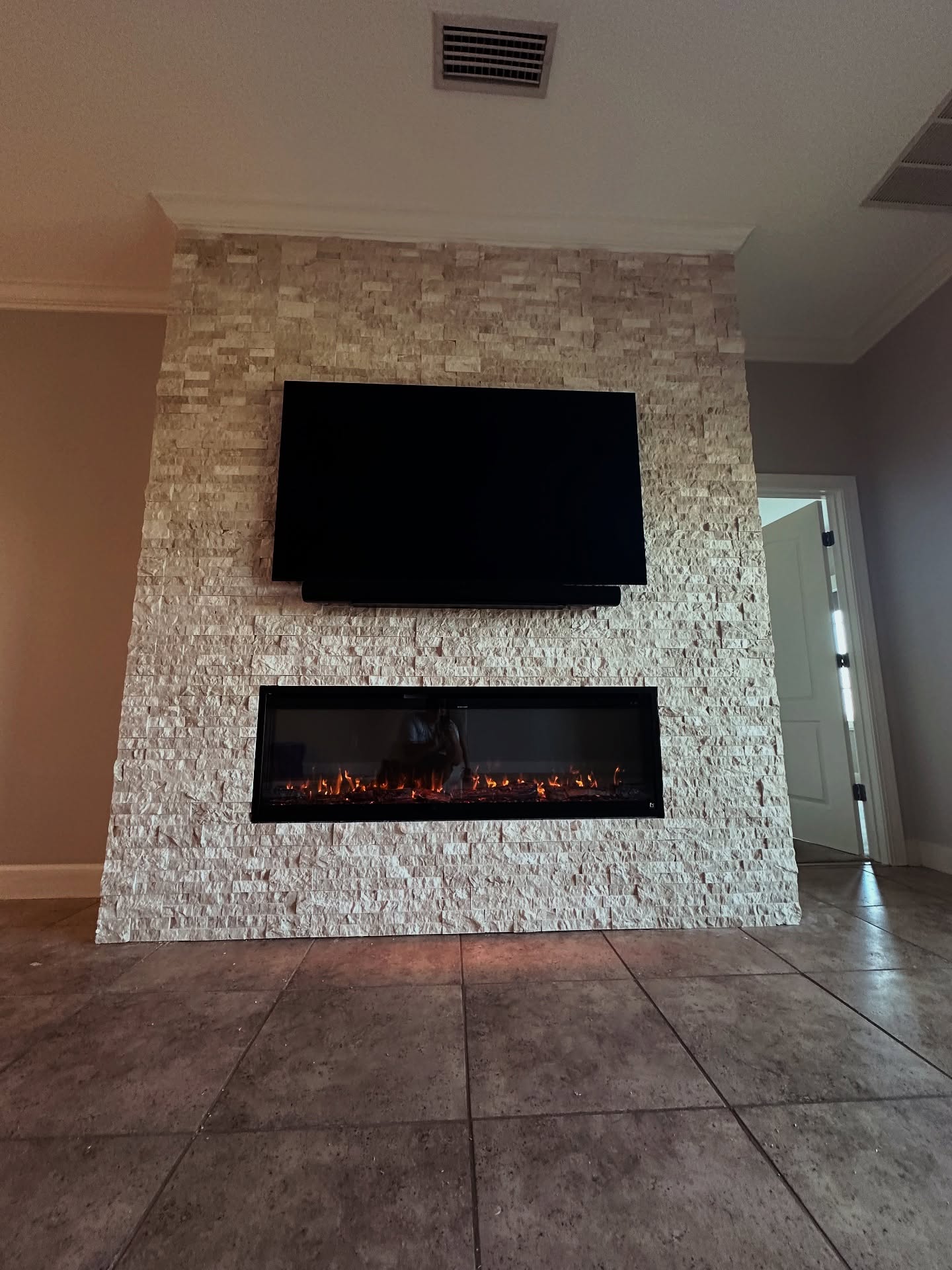 TV Entertainment Centers project by AVP Construction JAX
