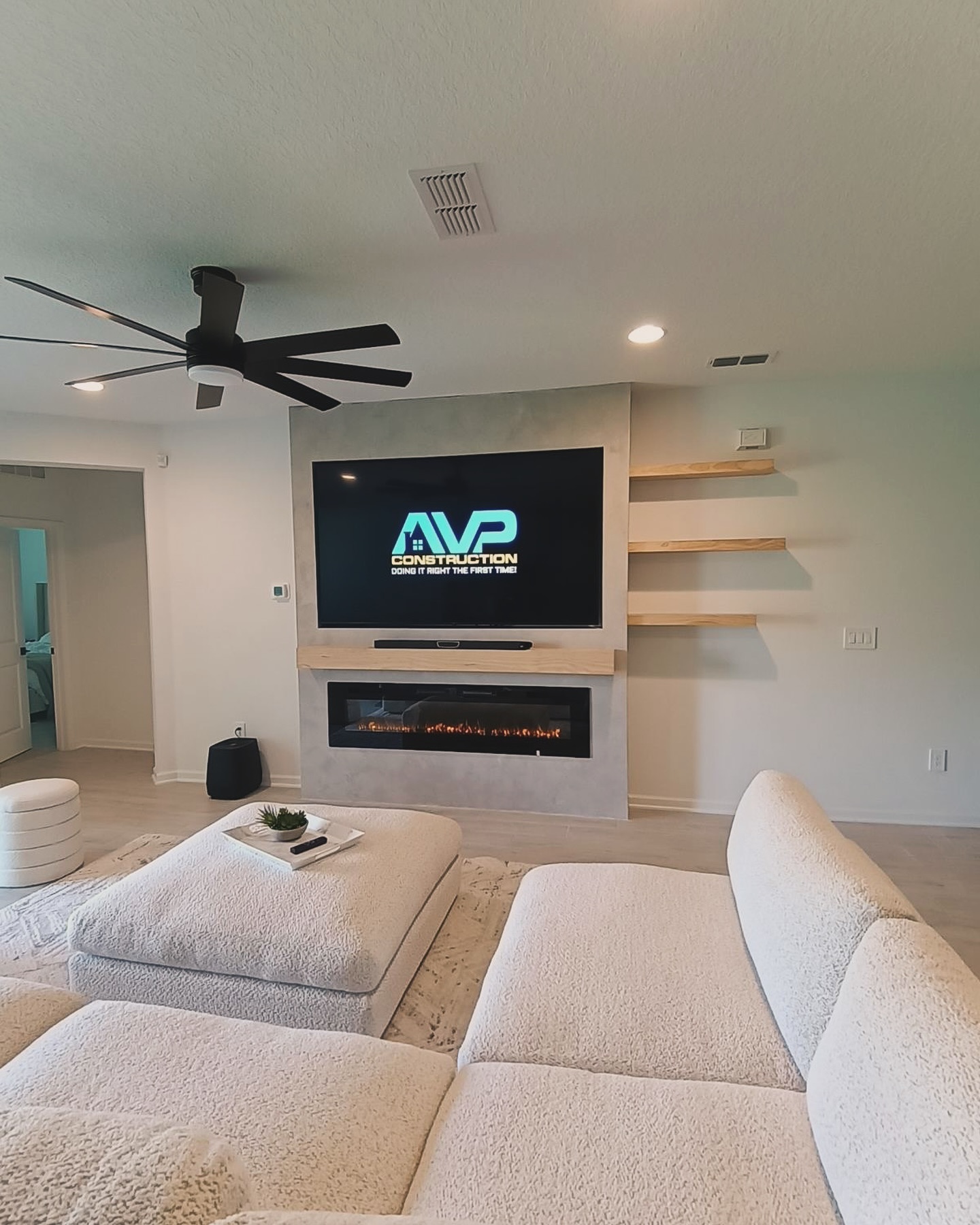 TV Entertainment Centers project by AVP Construction JAX