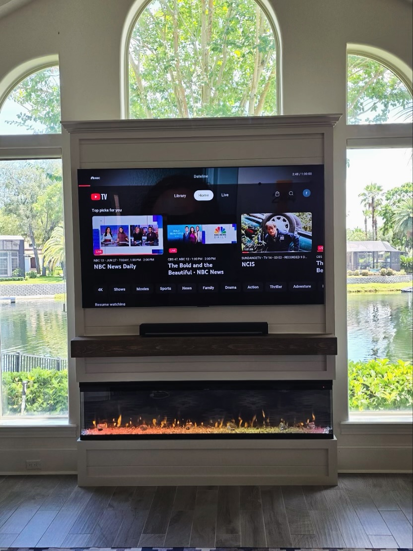 TV Entertainment Centers project by AVP Construction JAX