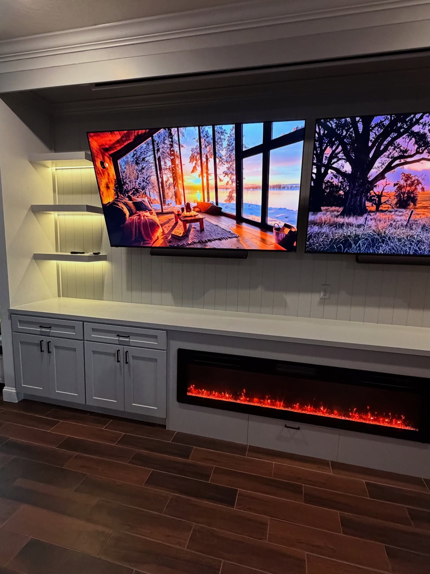 TV Entertainment Centers project by AVP Construction JAX