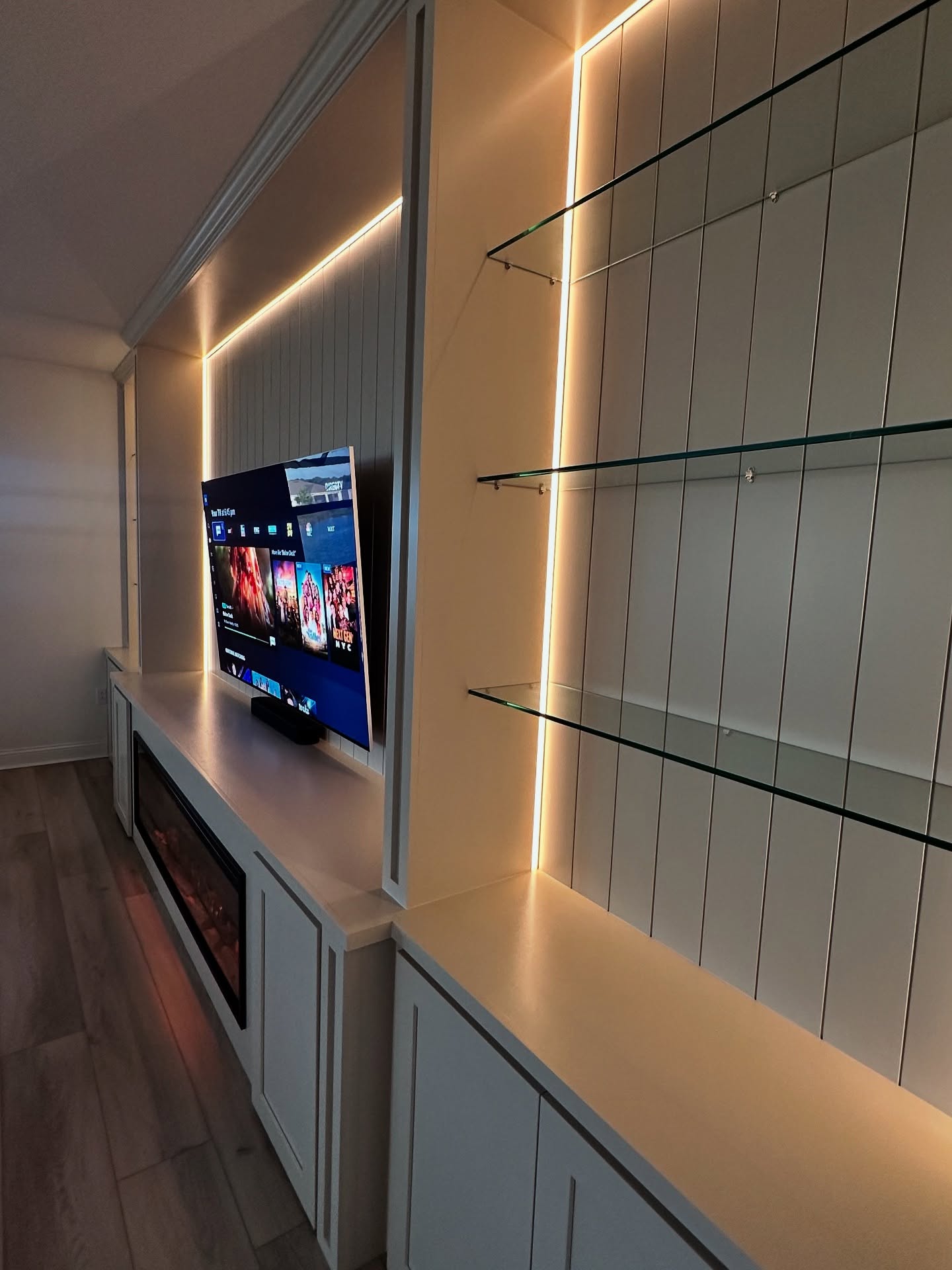 TV Entertainment Centers project by AVP Construction JAX