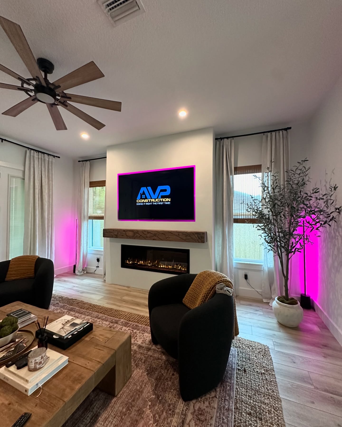 TV Entertainment Centers project by AVP Construction JAX