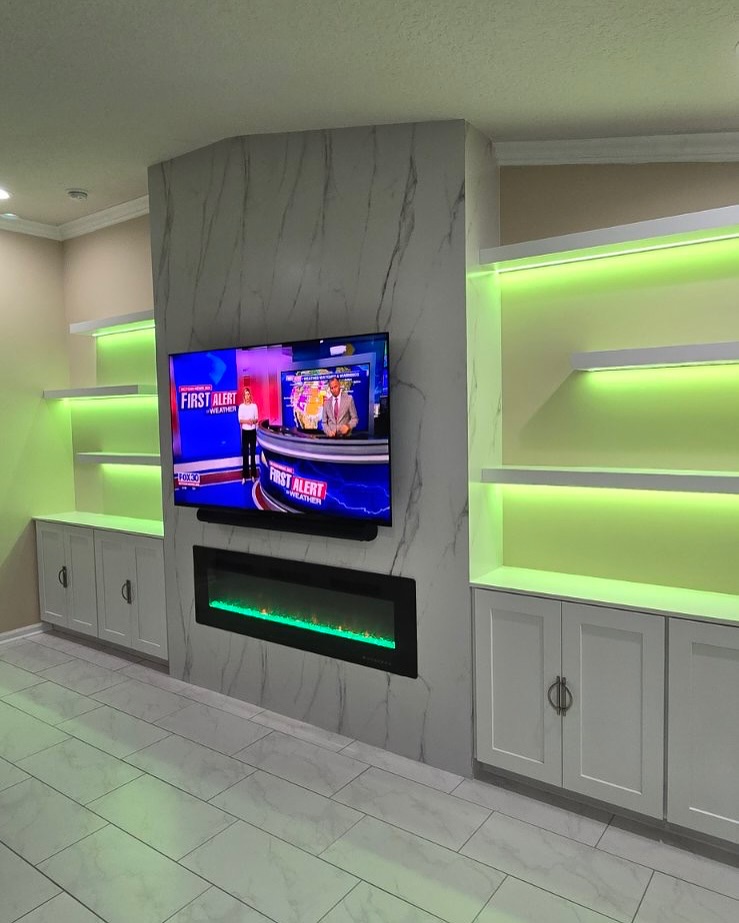 TV Entertainment Centers project by AVP Construction JAX