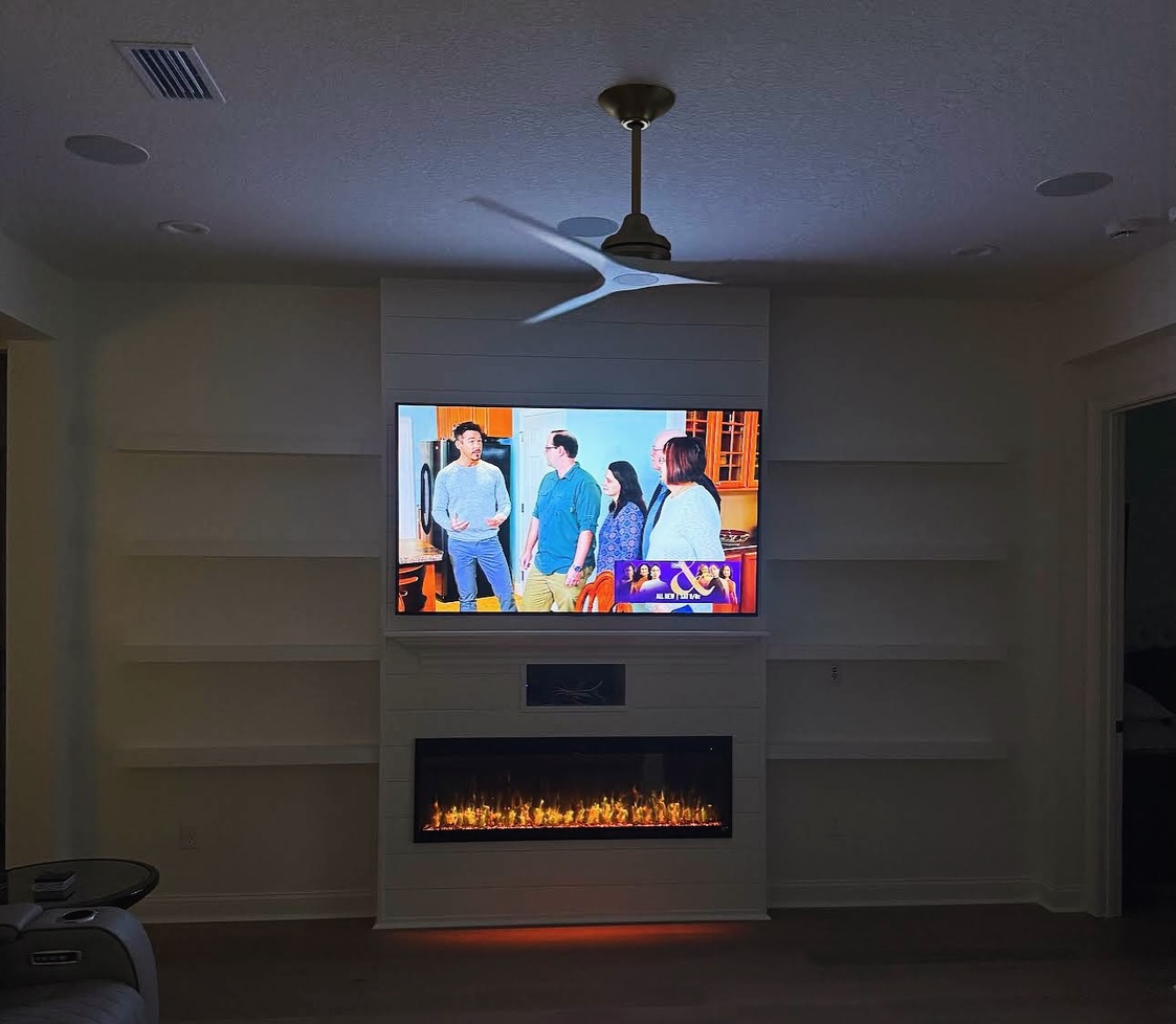 TV Entertainment Centers project by AVP Construction JAX