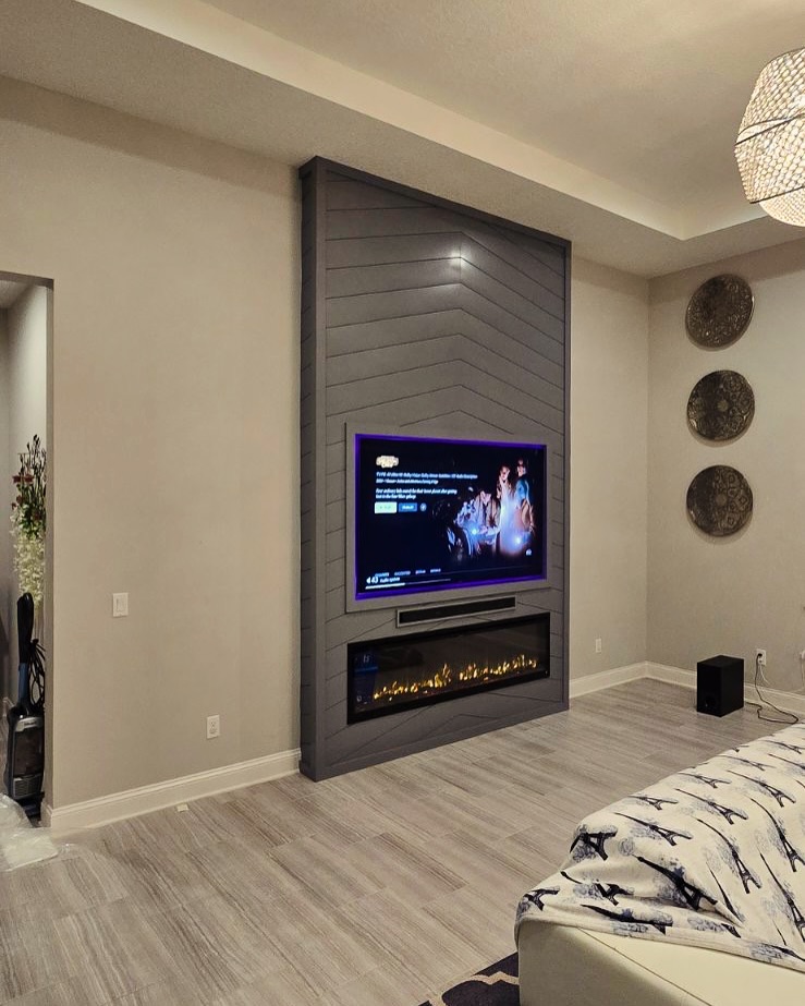 TV Entertainment Centers project by AVP Construction JAX