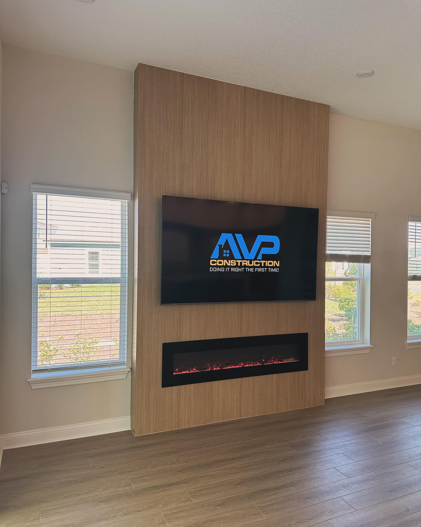 TV Entertainment Centers project by AVP Construction JAX