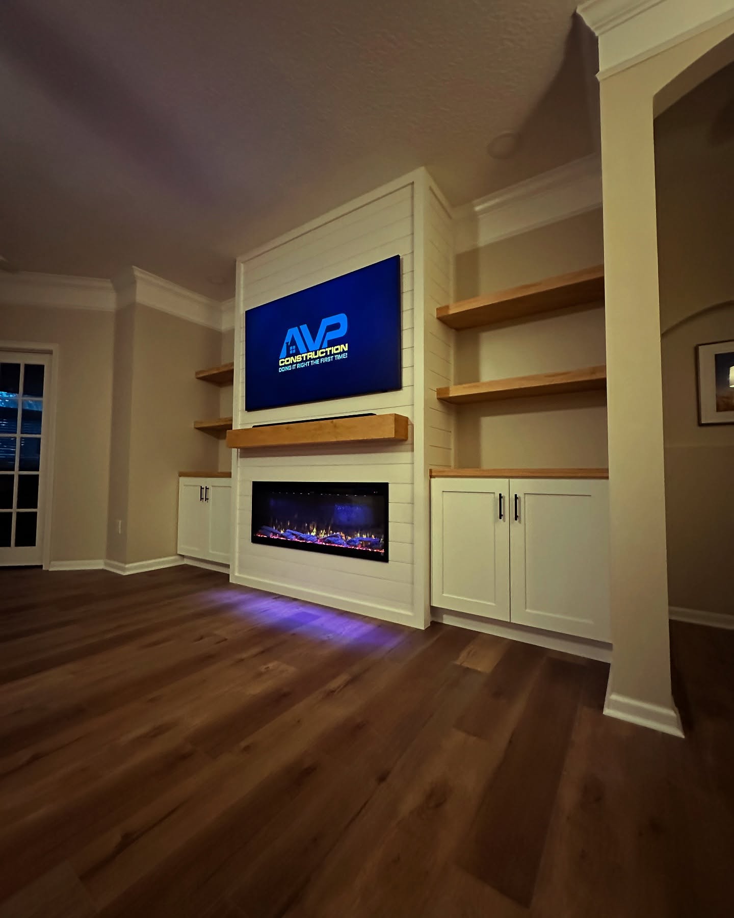 TV Entertainment Centers project by AVP Construction JAX