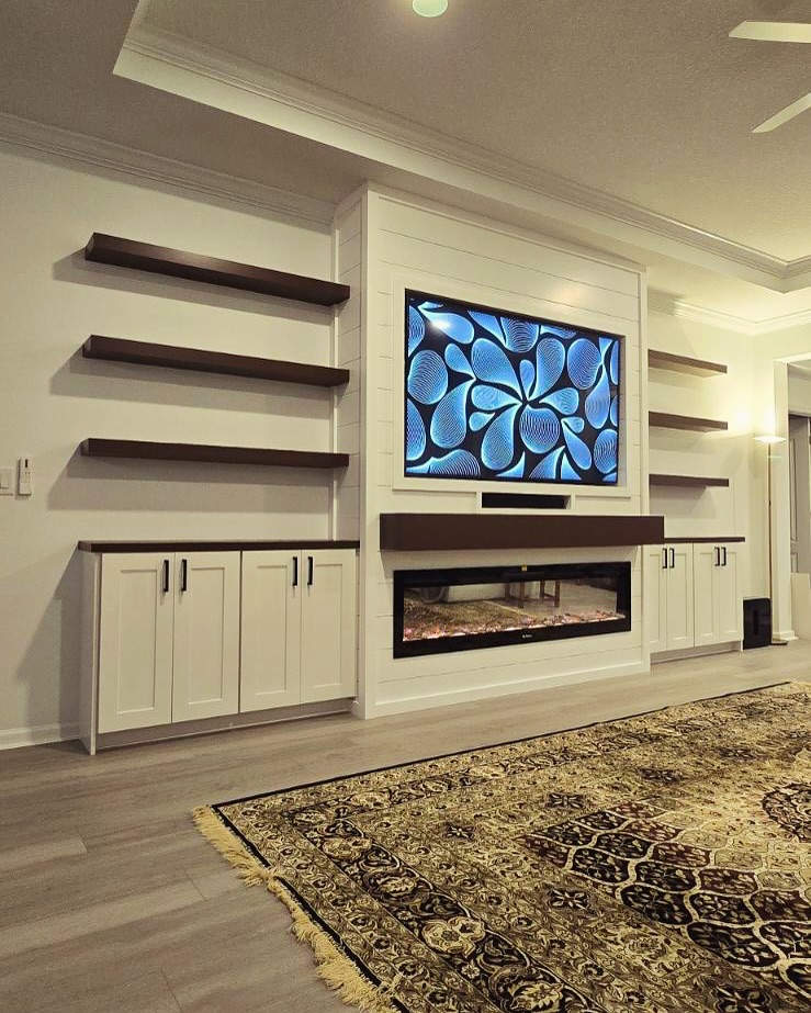 TV Entertainment Centers project by AVP Construction JAX