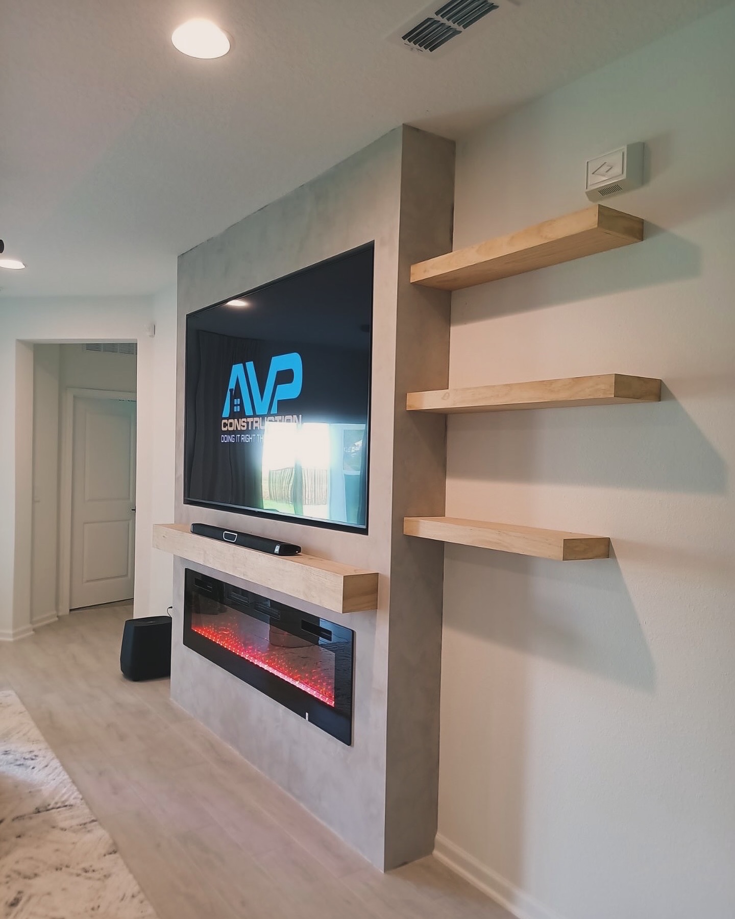 TV Entertainment Centers project by AVP Construction JAX