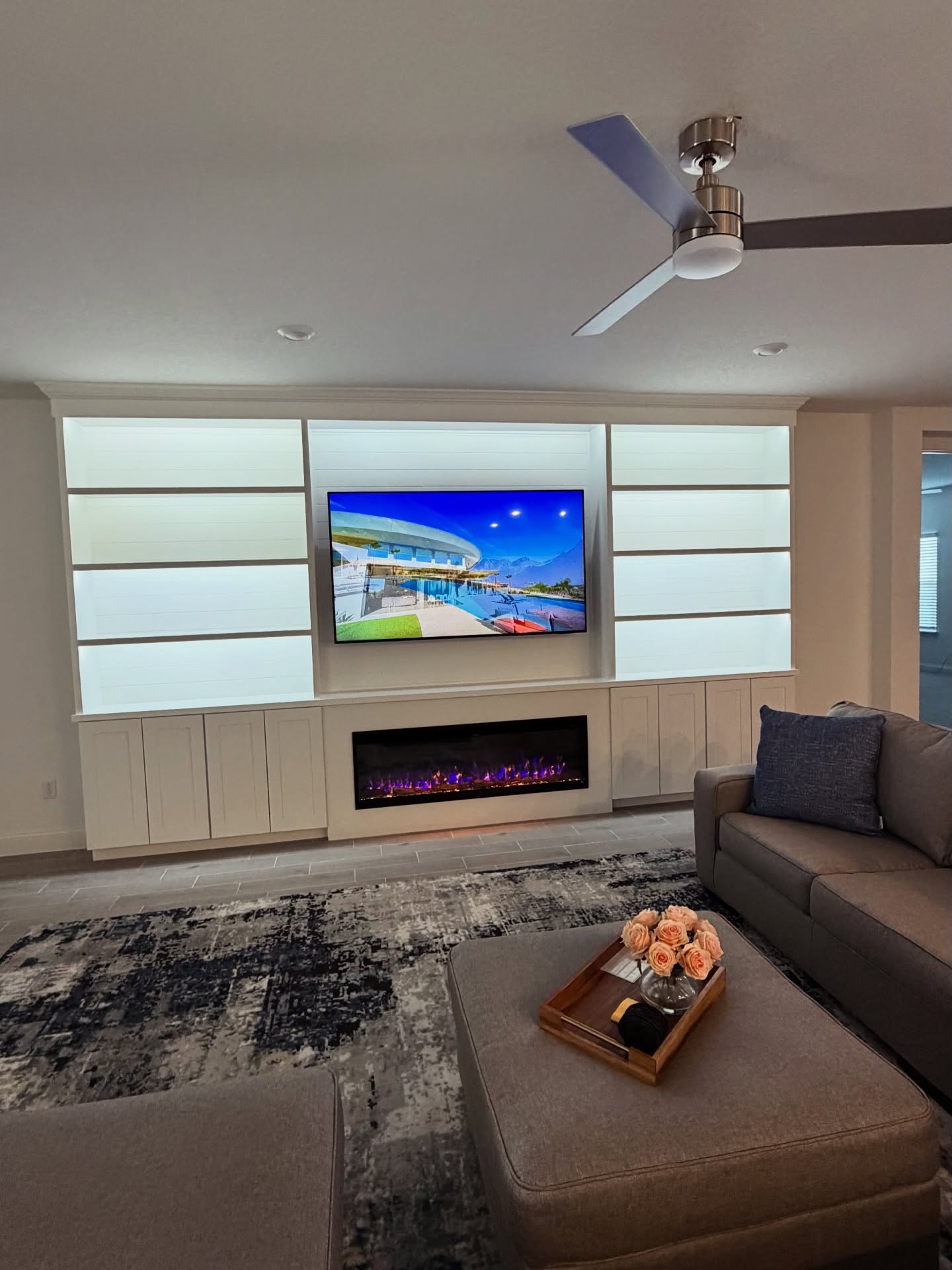TV Entertainment Centers project by AVP Construction JAX