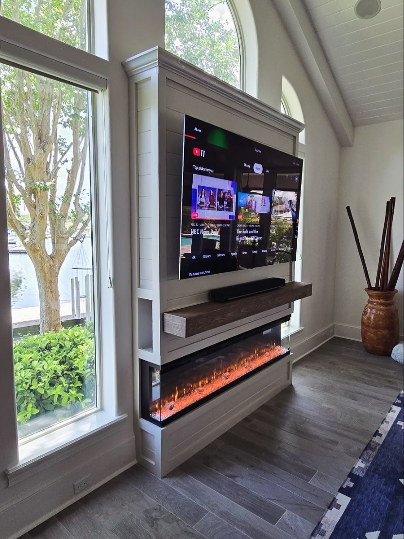 TV Entertainment Centers project by AVP Construction JAX