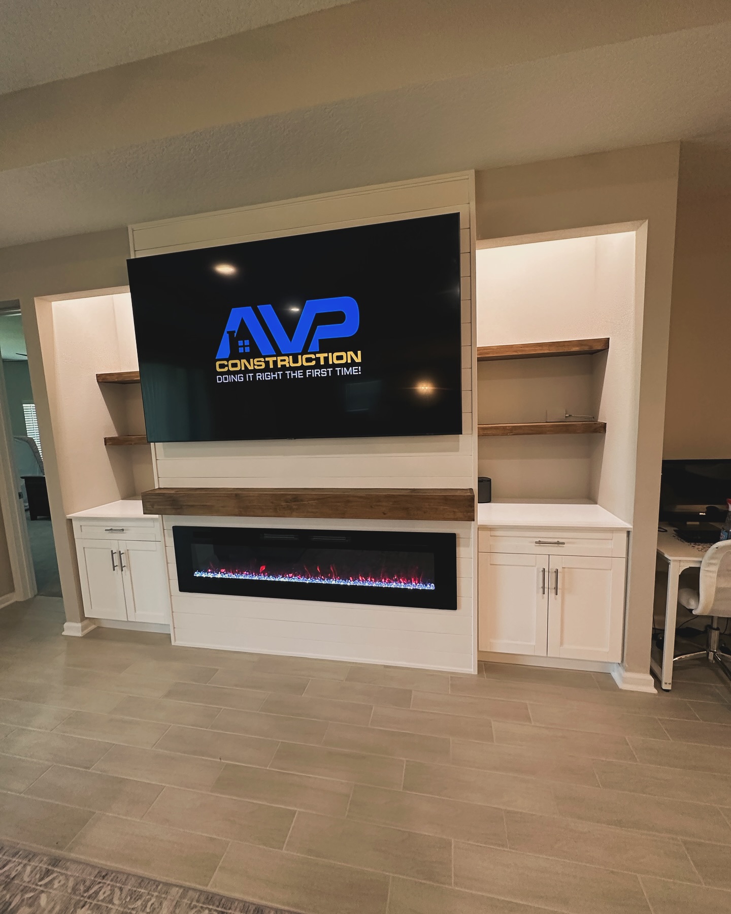 TV Entertainment Centers project by AVP Construction JAX